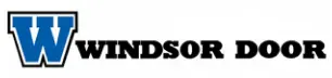 Windsor Door logo with a large blue "W" followed by the text "WINDSOR DOOR" in bold black letters.